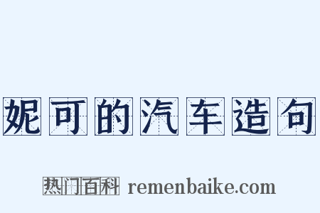 妮可的汽车造句是什么意思的图片
